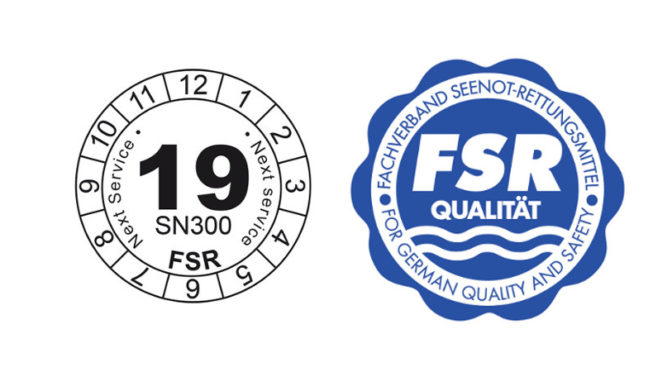FSR-Qualitätssiegel und Wartungsplakette