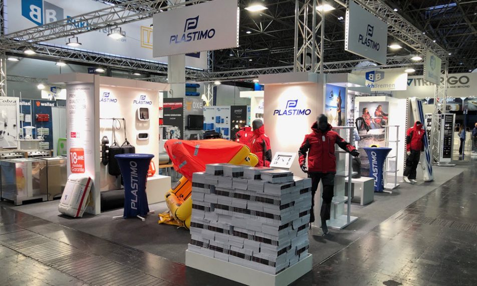 Plastimo Messestand auf der Messe boot 2020